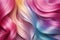 Set of various dyed human hair colorful strands background