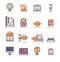 Set of various educational vector icons