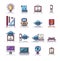 Set of various educational vector icons