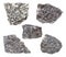 Set of various nepheline syenite rocks isolated