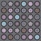 Set of various wheels icons isolated on gray