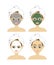 Set vector of a beautiful woman with a facial care mask. concept spa