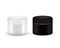 Set of vector Blank Cosmetic Container for Cream, Powder or Gel. Black and white color. Cosmetic container. Mock up.