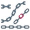 Set of vector chains