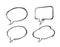 Set of vector chat bubbles