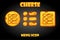 Set of vector cheese menu buttons for game