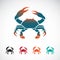 Set of vector crab icons design