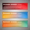 Set Vector design Banner background. Header, horizontal,