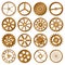 Set of vector design elements - watch gears