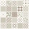 Set of vector endless geometric patterns composed