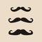 Set of vector gentleman mustaches