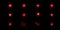 Set of vector glowing light effects of red stars explode with sparkles