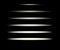 Set of vector horizontal lighting sparks on black background