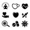 A set of vector icons of electrical devices. web icons