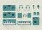 Set of vector icons of music production tools