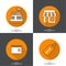 Set of vector icons pictograms