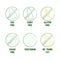 Set of vector icons of proper nutrition and diets. set of icons Egg free, Dairy free, Gluten free, sugal free, Vegeterian,