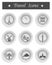 Set of Vector Icons Travel