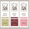 Set of vector labels for wine with winemaking ink pen vintage drawing. Red merlot, white and pink wine sorts and grapes