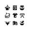 Set of vector laundry icons