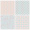 Set of vector seamless love patterns