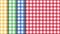 Set of vector seamless tablecloth textures of red, green, blue and yellow colors