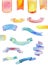 Set of vector, watercolor ribbons for your design