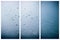 Set of vertical banners. Abstract blue winter backgrounds