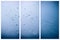 Set of vertical banners. Abstract blue winter backgrounds