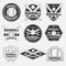 Set of vintage baseball logo, icon, emblem, badge and design elements