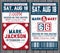 Set of vintage basketball tickets