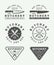 Set of vintage butchery meat, steak or bbq logos, emblems, badge