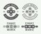 Set of vintage fidget spinners logos, emblems, badges