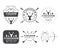 Set of vintage hunting labels, logo, badge and design elements