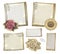 Set of vintage notepaper