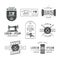 Set of vintage tailor labels, emblems and design