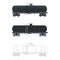 Set vintage wagon cistern tank train. Three different options: color, silhouette, outline