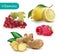 Set of vitamins to strengthen the immunity viburnum, lemon, ginger, raspberry