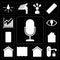 Set of Voice control, Handle, Smart home, Deep, Home, Smart, Chart, editable icon pack