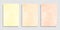 Set of watercolor peach beige yellow background