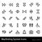 Set of wayfinding system icons