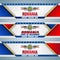 Set of web banners for Romania, national holiday