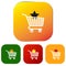 Set of Web Shopping Buttons or Icons