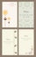 Set wedding invitation cards