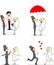 Set of wedding pictures,vector