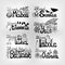 Set of  wheel of time lettering