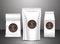 Set of white elegant coffee bags packings products