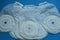 Set white medical plastic colostomy bags