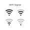 Set of WiFi digital signal indicator