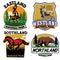 Set of Wild life badge collection